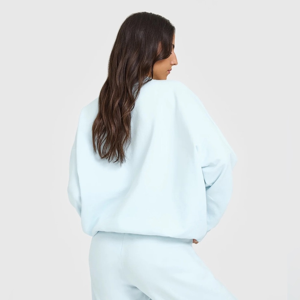 ONER ACTIVE LIGHTWEIGHT SWEATSHIRT WITH ONER GRAPHIC IN CLOUD BLUE - M - Picture 2 of 5